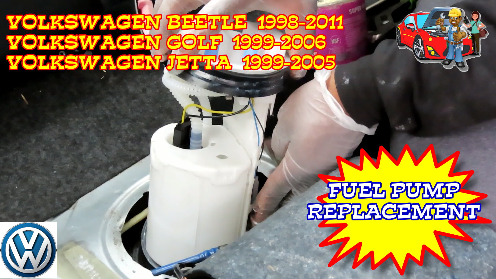 Volkswagen Beetle Golf Jetta Fuel Pump Replacement 1998-2005