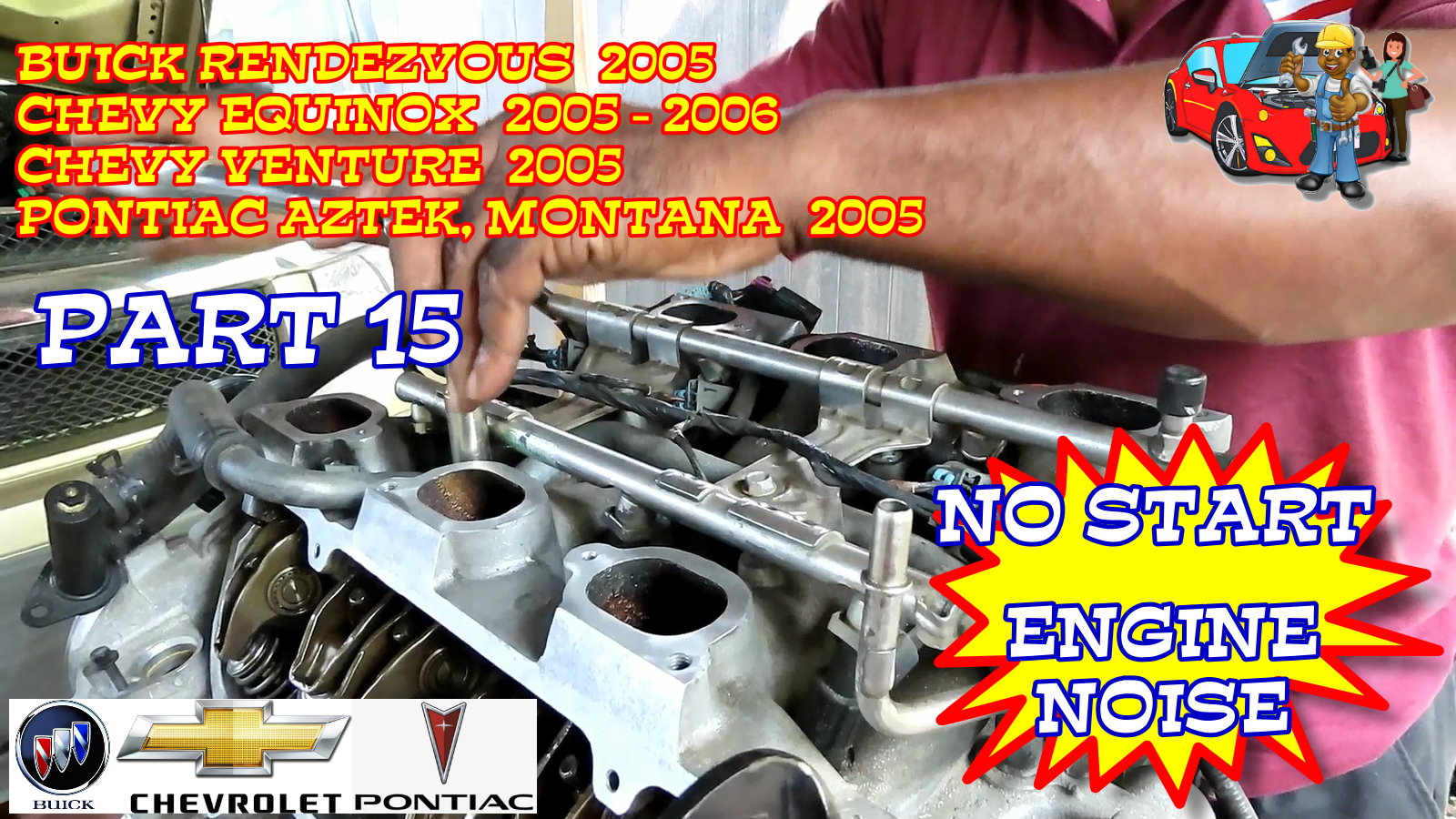 Chevy Equinox Buick Rendezvous Engine Rebuild Replace Head Gaskets Timing Chain Intake Manifold - Part 15