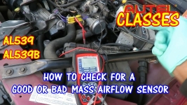 How To Test For A GOOD Or BAD MAF (Mass Airflow Sensor) Using The Autel AL539 Or AL539B