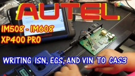 Autel IM508 IM608 XP400 PRO Writing The DME ISN, EGS ISN, And VIN Into A CAS3