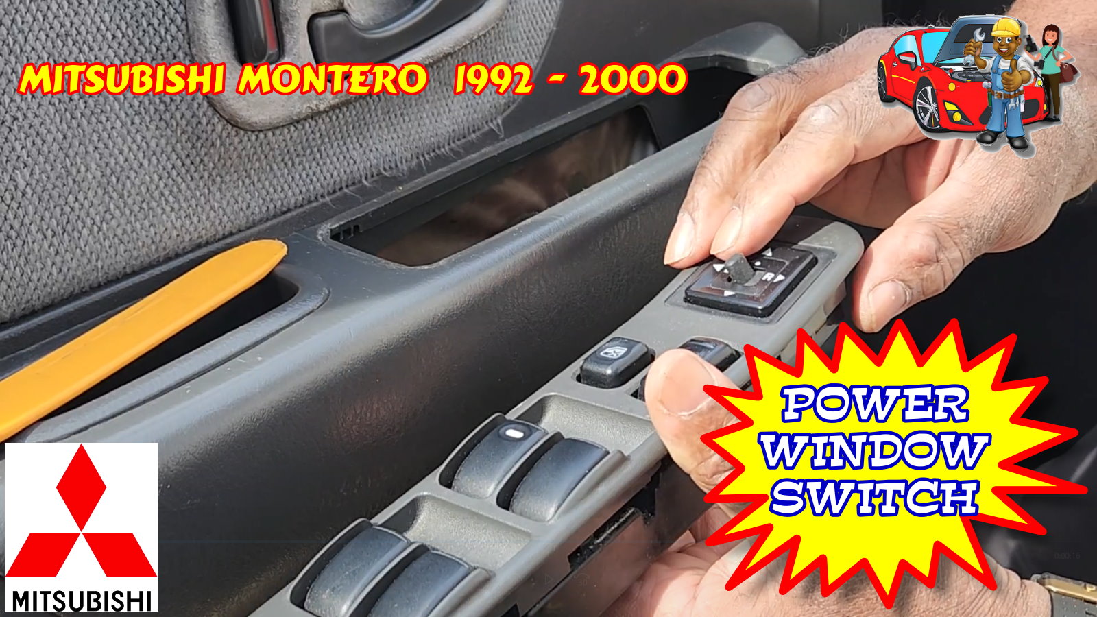Mitsubishi Montero Power Window Switch Replacement 1992-2000