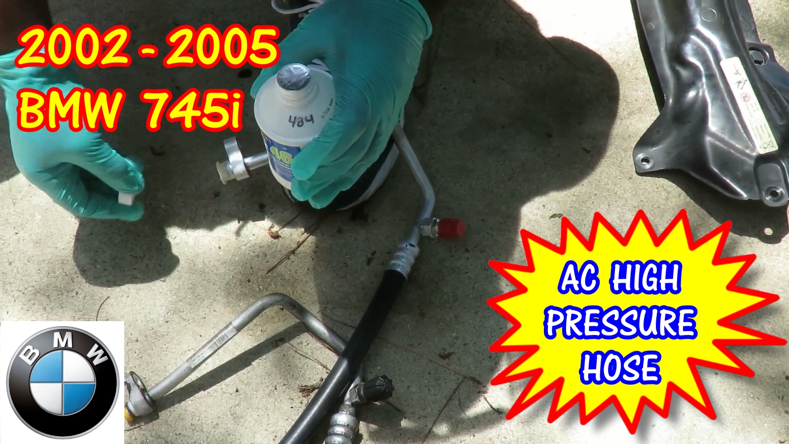 2002-2005 BMW745i Ac High Pressure Line Replacement