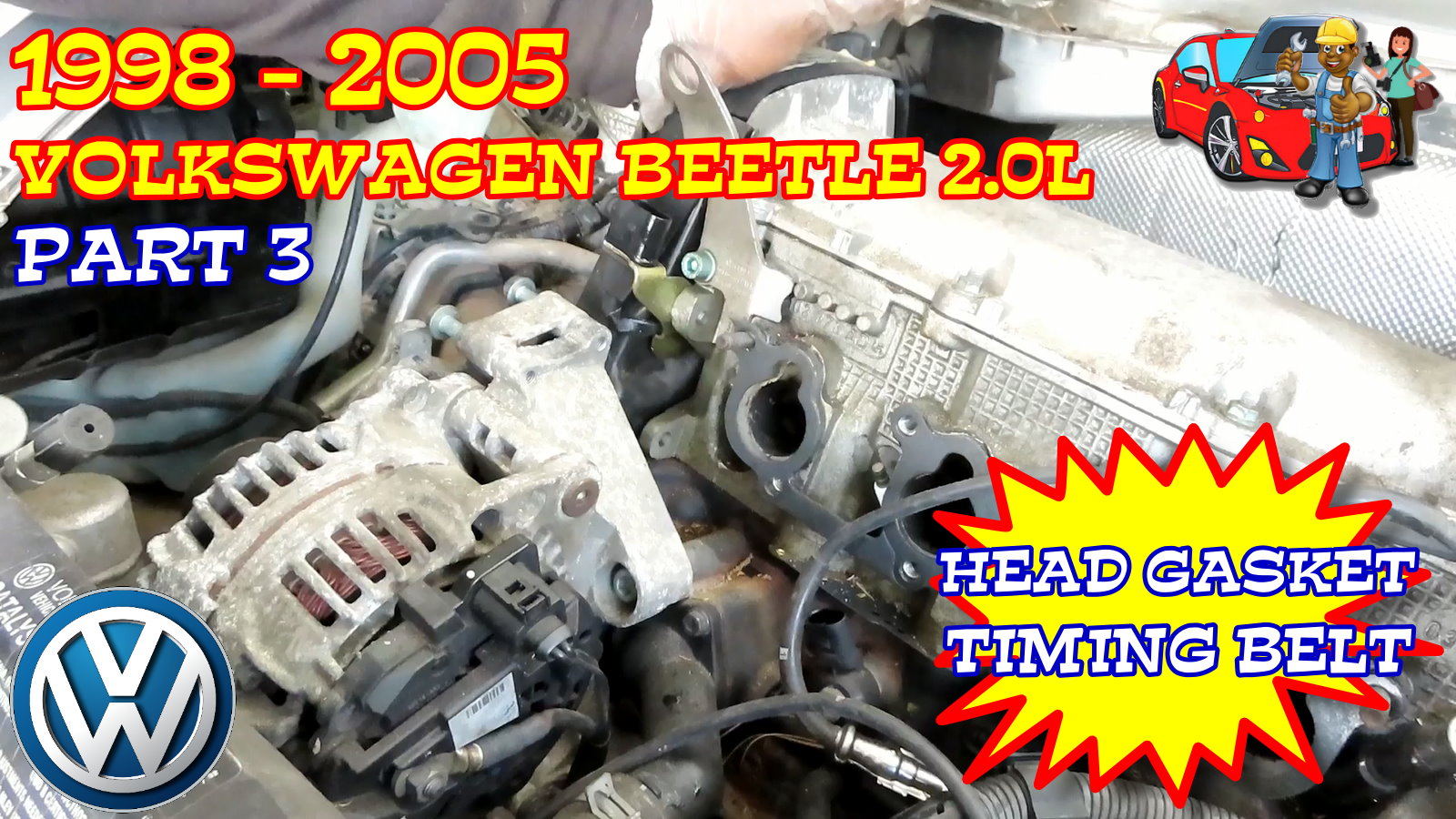 PART 3 - 1998-2005 Volkswagen Beetle Head Gasket And Timing Belt Replacement