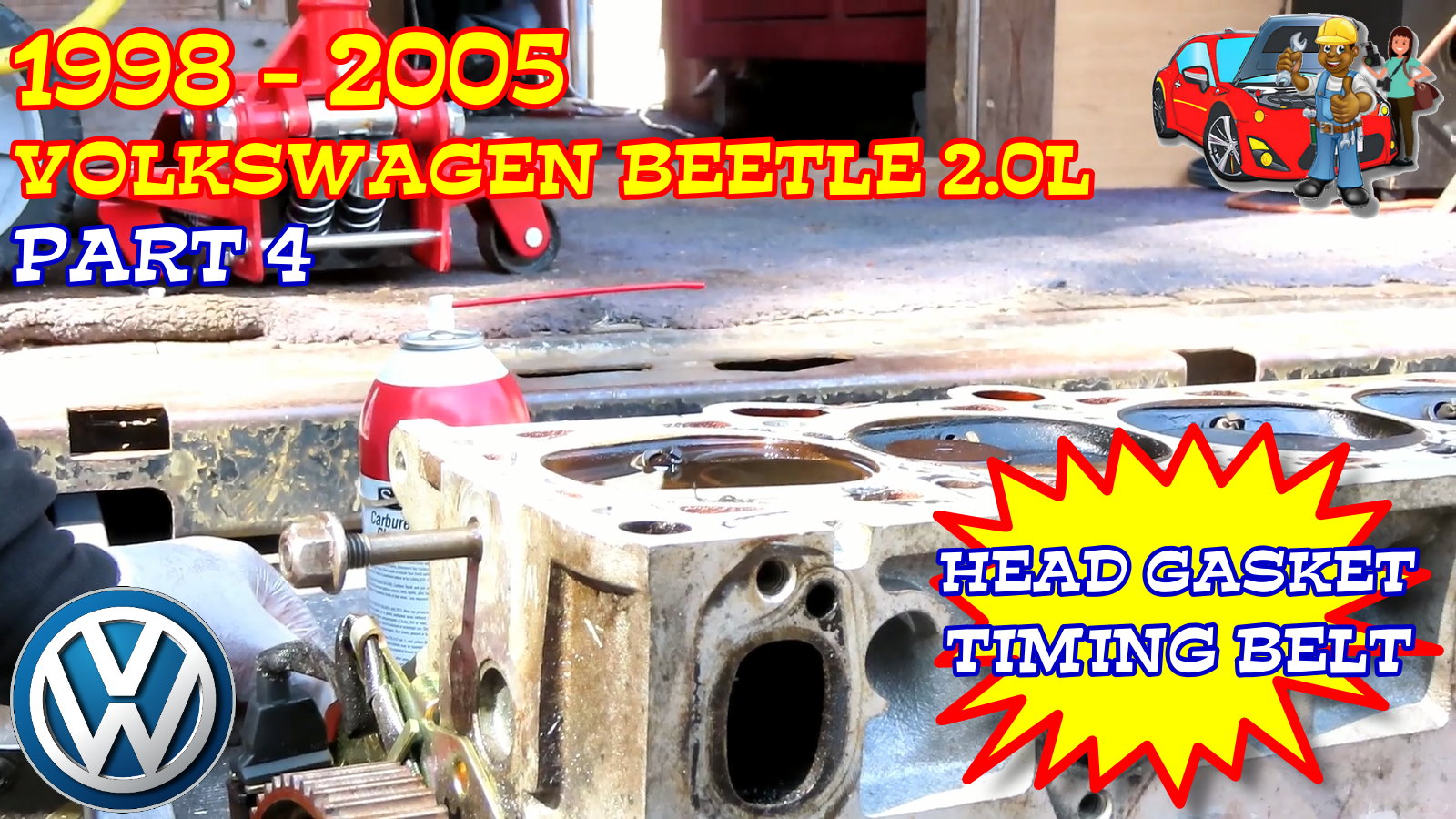 PART 4 - 1998-2005 Volkswagen Beetle Head Gasket And Timing Belt Replacement