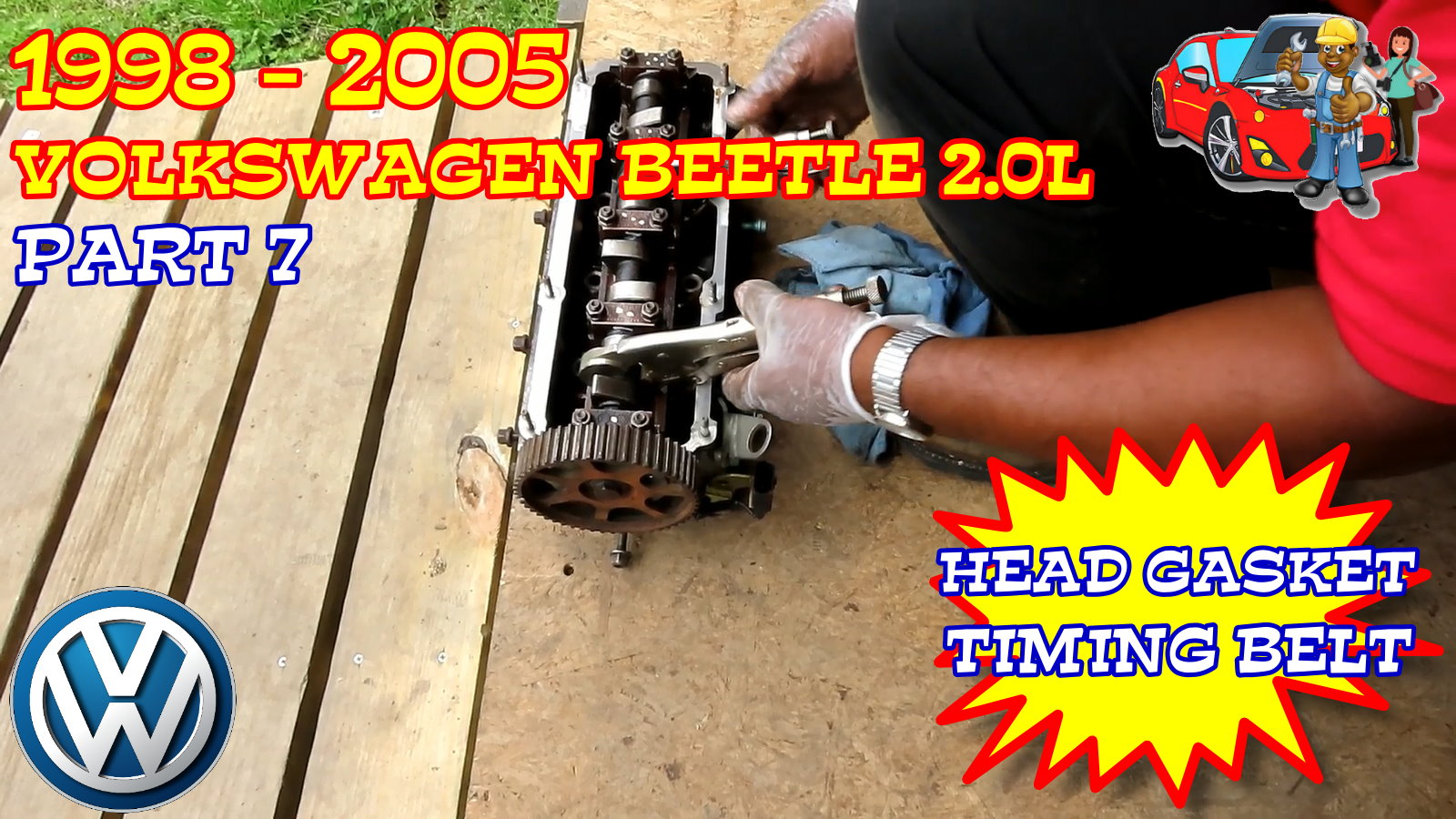 PART 7 - 1998-2005 Volkswagen Beetle Head Gasket And Timing Belt Replacement