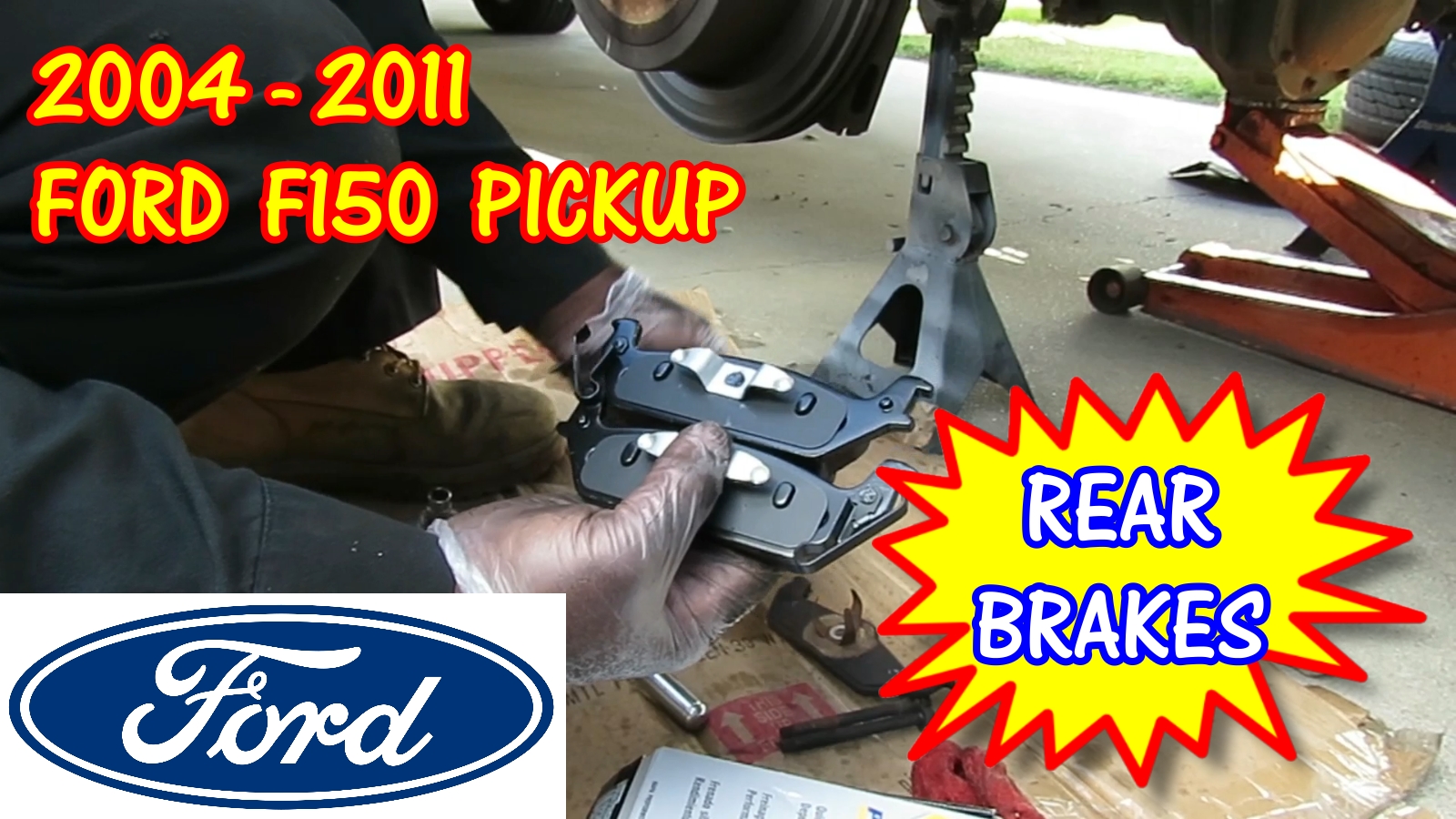 2004-2011 Ford Pickup F150 Rear Brake Pads Replacement