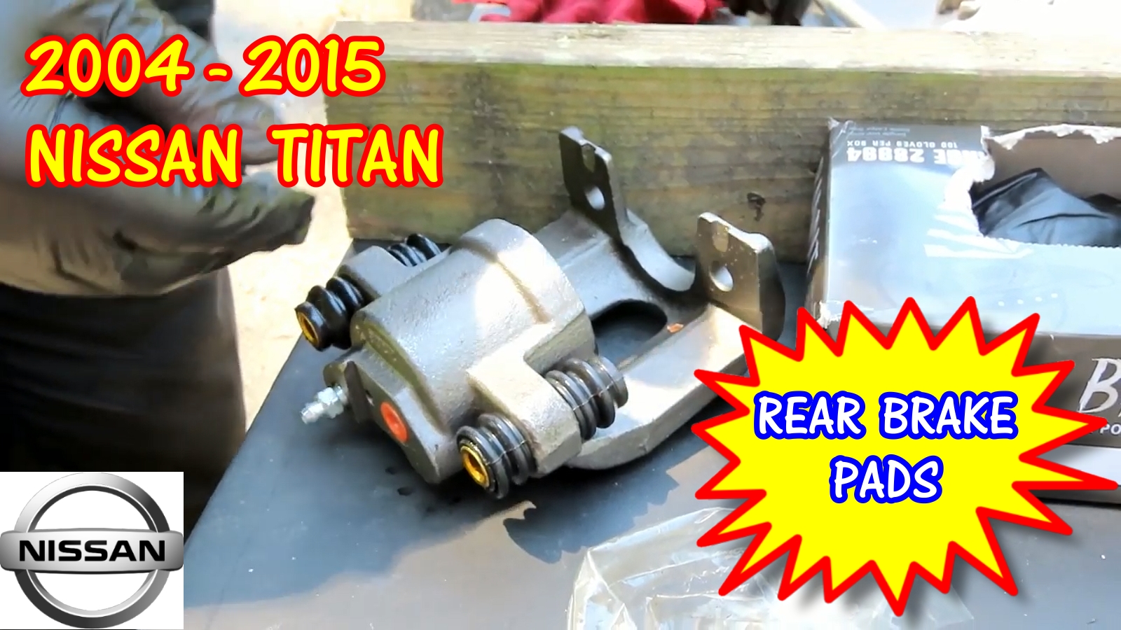 2004-2015 Nissan Titan Rear Brake Pads And Rear Caliper Replacement