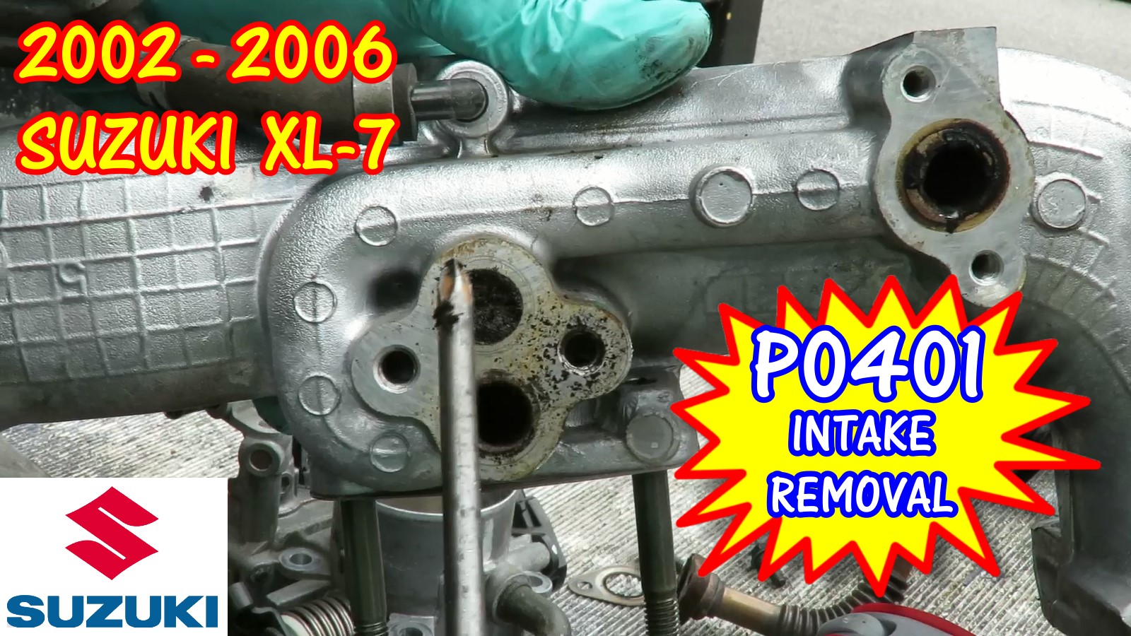 2002-2006 Suzuki XL-7 P0401 EGR Insufficient Flow Detected Intake Manifold Gasket Replacement