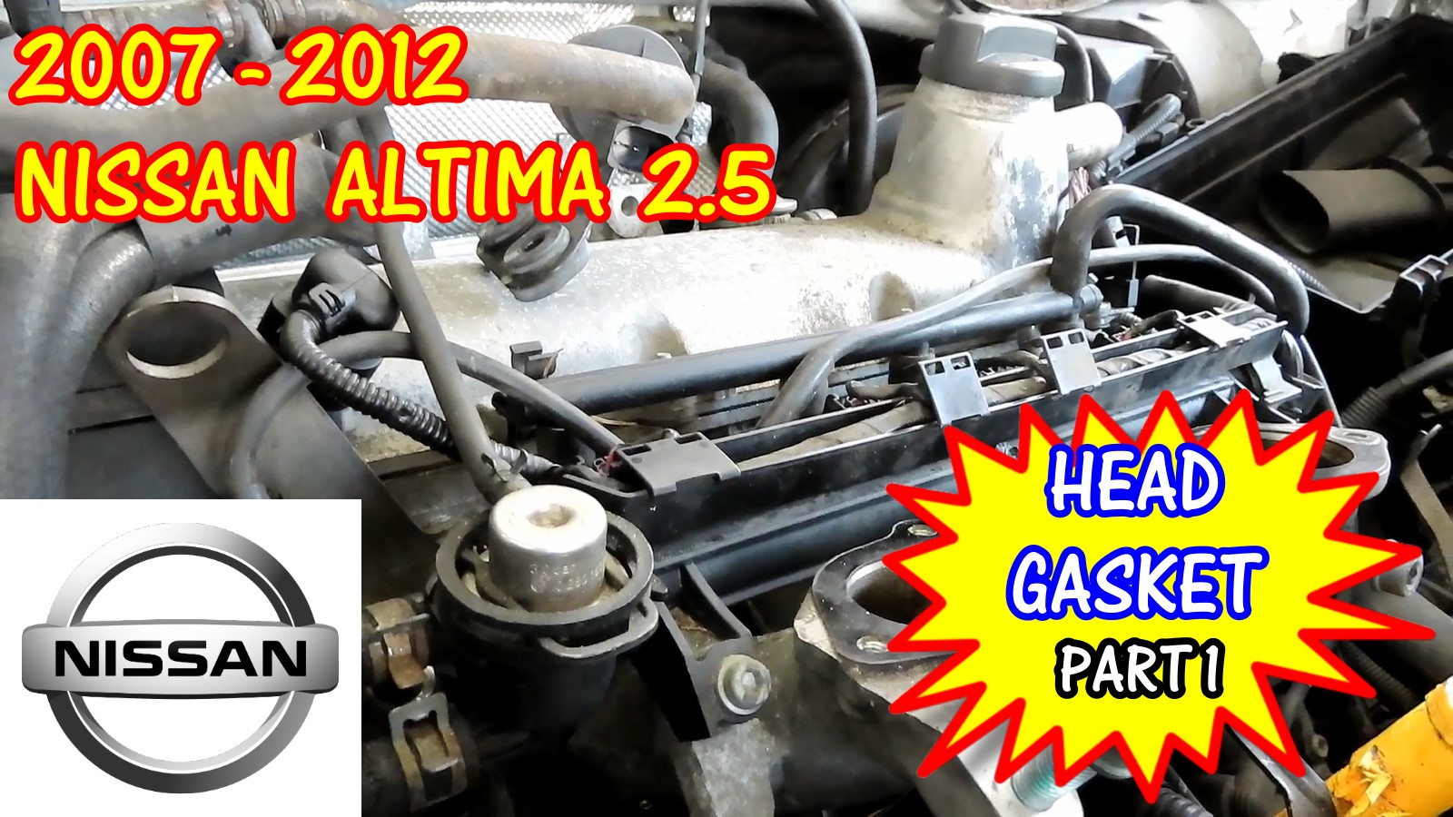 Nissan Rogue Nissan Altima Nissan Sentra Head Gasket Replacement. Part 1