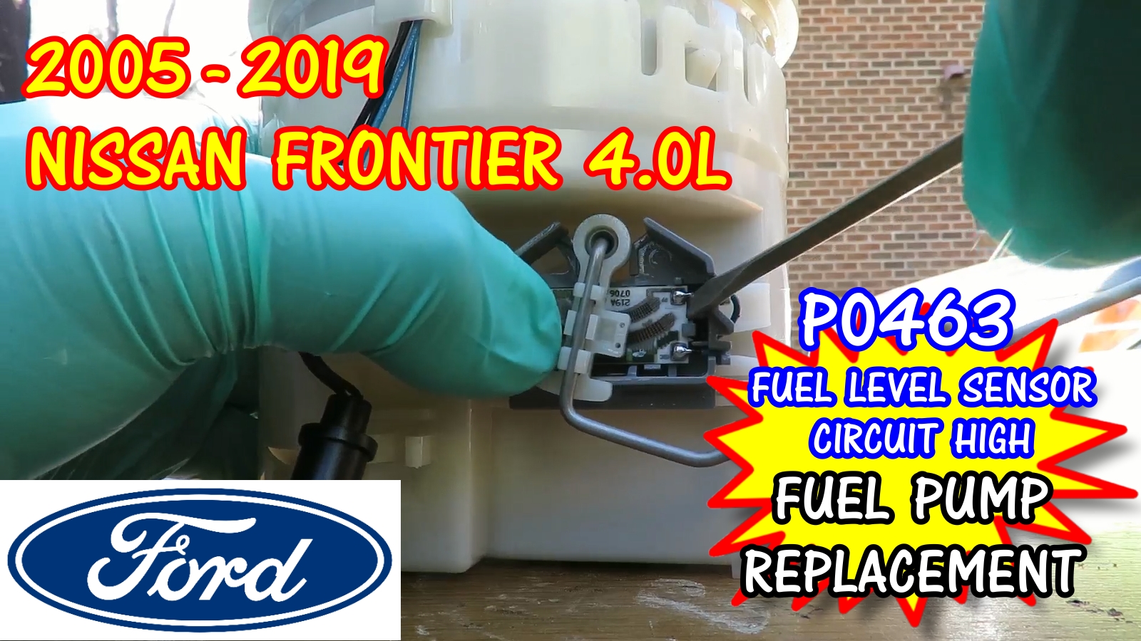 2005-2019 Nissan Frontier Fuel Pump Replacement And P0463 Fuel Level Sensor Circuit High