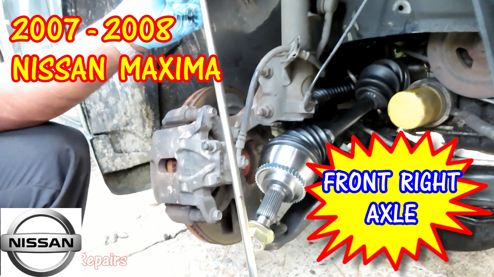 2007-2008 Nissan Maxima Right Front Axle Replacement