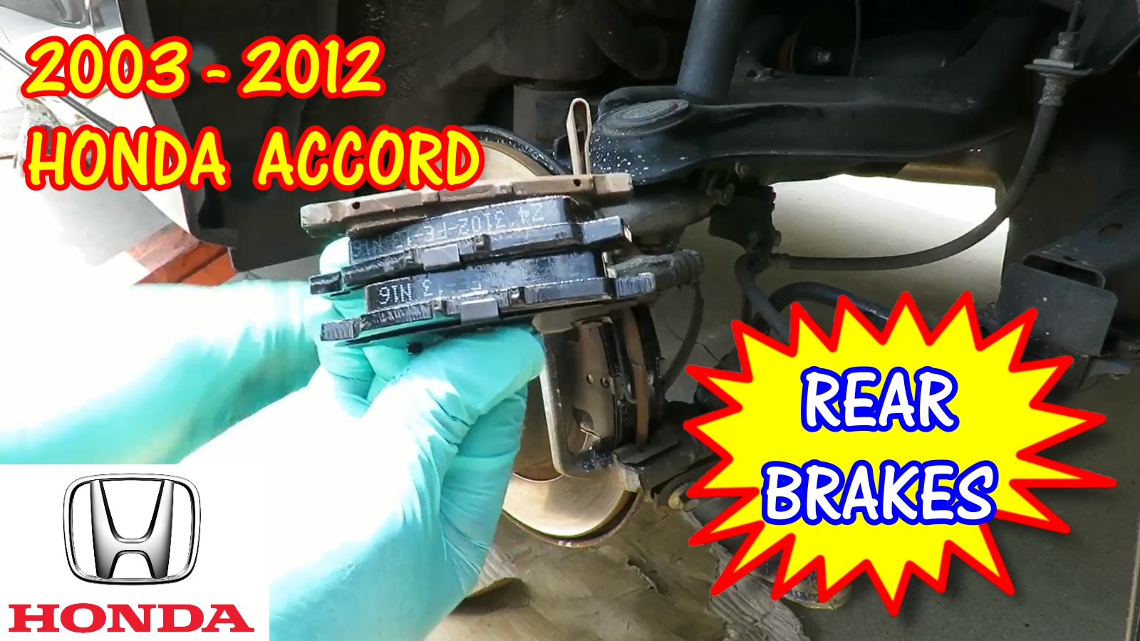 2003-2012 Honda Accord Rear Brake Pads Replacement