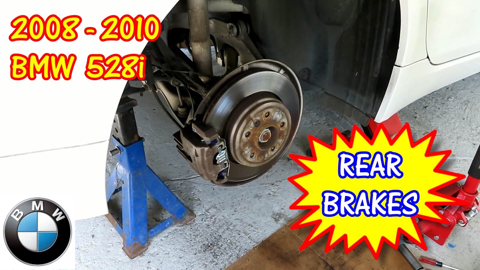 2008-2010 BMW 528i Rear Brake Pads Replacement