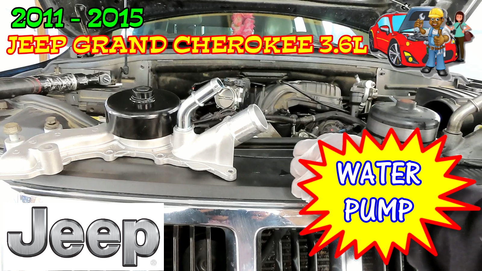 2011-2015 Jeep Grand Cherokee Water Pump Replacement