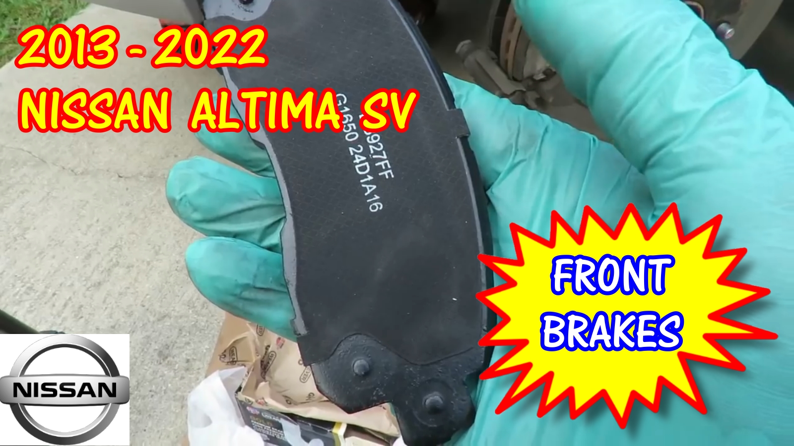 2013-2022 Nissan Altima SV Front Brake Pads Replacement