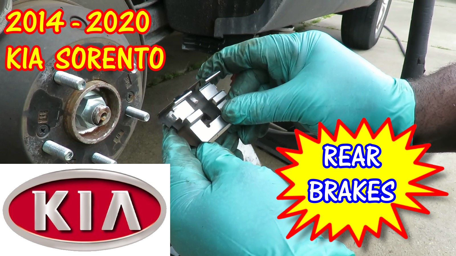 2014-2020 Kia Sorento Rear Brake Pads Replacement