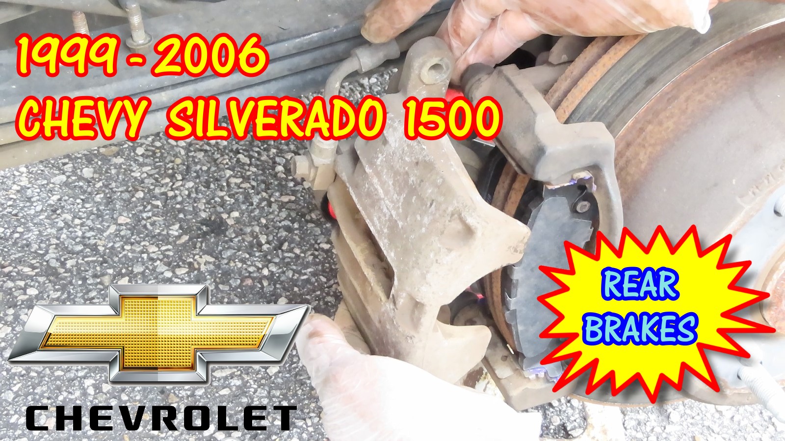 1999-2006 Chevy Silverado 1500 Rear Brake Pads Replacement