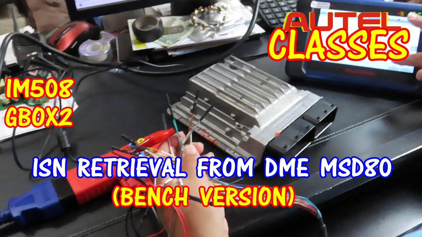 Retrieval Of ISN From DME MSD80 Using The Autel IM508 And The GBOX-2 Bench Version