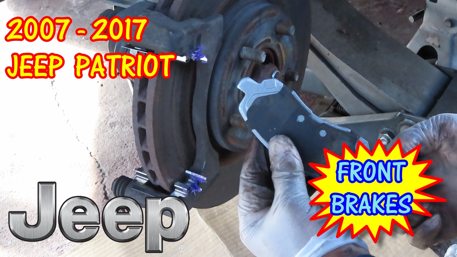 2007-2017 Jeep Patriot Front Brake Pads Replacement