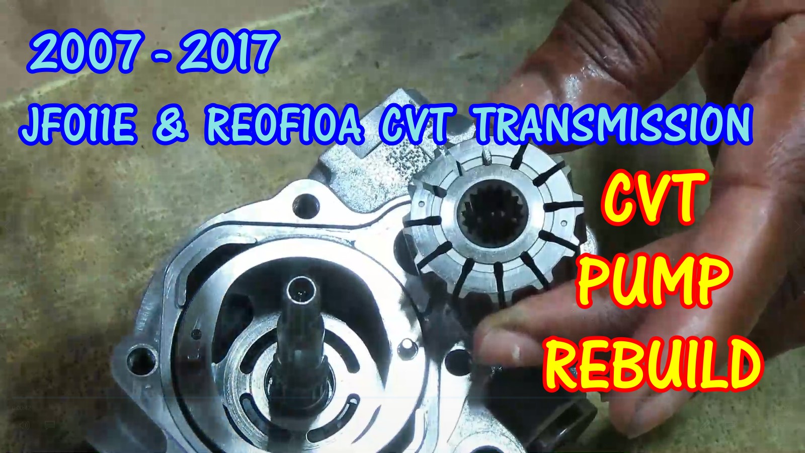 JF011E - RE0F10A CVT Transmission Rebuild Part 5 - Oil Pump Rebuild