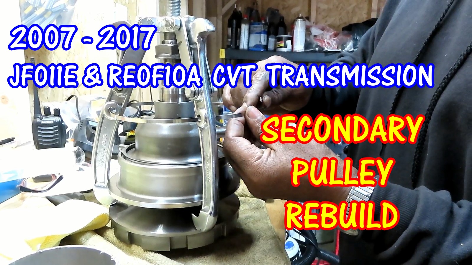 JF011E - RE0F10A CVT Transmission Rebuild Part 2 - Secondary Pulley