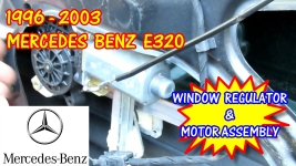 1996-2003 Mercedes Benz E320 Right Rear Window Regulator And Motor Replacement