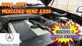 1994-1997 Mercedes Benz E320 P0306 Cylinder 6 Misfire Detected