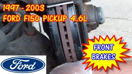 1997-2003 Ford F150 Pickup 4.6 Front Brake Pads Replacement