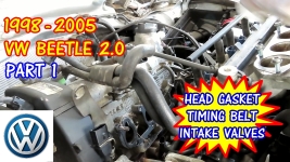 (PART 1) 1998-2005 Volkswagen Beetle Head Gasket Timing Belt Replacement