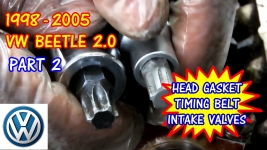 (PART 2) 1998-2005 Volkswagen Beetle Head Gasket Timing Belt Replacement