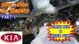 (PART 1) 2003-2006 Kia Sorento Timing Belt And Water Pump Replacement
