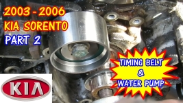 (PART 2) 2003-2006 Kia Sorento Timing Belt And Water Pump Replacement