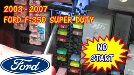 2003-2007 Ford Pickup F-350 Super Duty Does Not Crank does not start