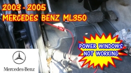 2003-2005 Mercedes Benz ML350 Power Windows Not Working
