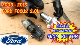 2003-2013 Ford Focus Starter Replacement From The Bottom