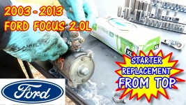 2003-2013 Ford Focus Starter Replacement From The Top