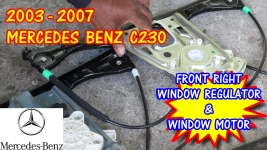 2003-2007 Mercedes Benz C230 Right Front Window Regulator And Motor Replacement