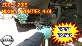 2005-2015 Nissan Frontier Front Brake Pads Replacement