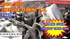 2008-2010 Chrysler Sebring Timing Cover And Camshaft Timing Chain Tensioner Replacement - PART 4