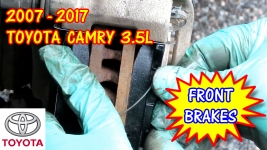 2007-2017 Toyota Camry Front Brake Pads Replacement