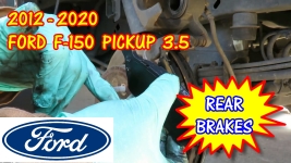 2012-2020 Ford Pickup F150 Rear Brake Pads Replacement